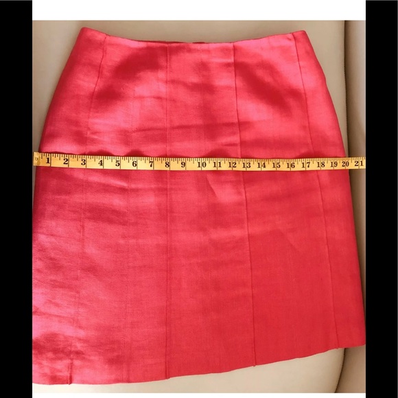 Talbots Irish Linen Skirt  Sz Petite 6🌷fuchsia - Picture 8 of 8